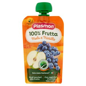Plasmon 100% Frutta Mela e Mirtillo 100 g