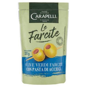 Carapelli le Farcite Olive Verdi Farcite con Pasta di Acciuga 170 g