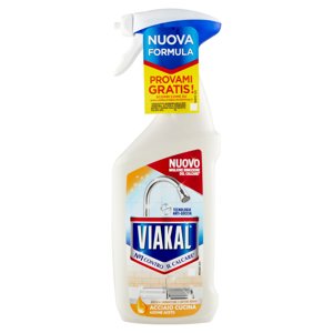 Viakal Detersivo Anticalcare Acciaio Cucina Spray 470 ml
