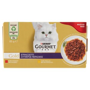 PURINA GOURMET Gold Straccetti Manzo / Pollo 4 x 85 g