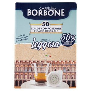 Caffè Borbone Miscela Leggera Cialde Compostabili 50 x 7,2 g