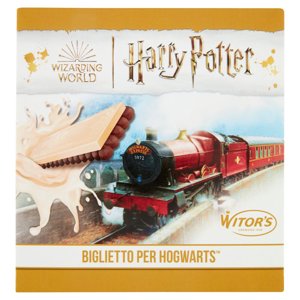 Witor's Harry Potter Biglietto per Hogwarts Biscotto Cacao con Tavoletta di Crema al Latte 6 x 21 g