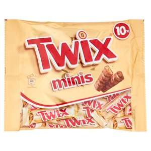 Twix Minis Snack Cioccolatini al Latte, Biscotto e Caramello 227 g