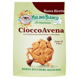 Mulino Bianco Armonia CioccoAvena Biscotti Farina Avena e Cioccolato Senza Zuccheri Aggiunti 270g