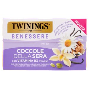 Twinings Benessere Coccole della Sera Infuso Aromatizzato 18 x 1,5 g