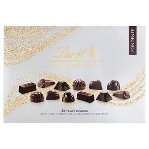 Lindt Dolci Capolavori Cioccolatini Assortiti Cioccolato Fondente Scatola Regalo 337 g