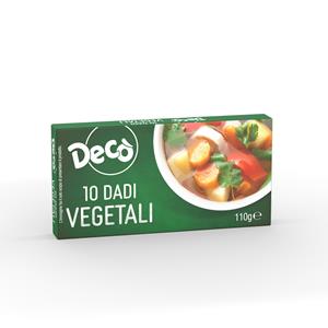 DECO DADO VEGETALE 10PZ 110GR