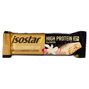 Isostad Vanilla & Cranberry High Protein Bar 30%, barretta proteica, gusto vaniglia e mirtilli - 55g