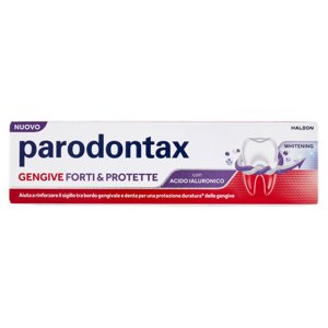 Parodontax Dentifricio Gengive Forti & Protette Whitening con Acido Ialuronico 75 ml