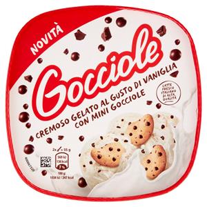 Gocciole Cremoso Gelato al Gusto di Vaniglia con Mini Gocciole 435 g