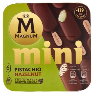 Magnum mini Pistacchio Hazelnut 6 Gelati 256,5 g