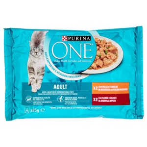 PURINA ONE Single Serve - Adult - Pollo e Manzo - 4x85g