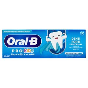 Oral-B Pro-Kids da 6 Mesi a 6 Anni Dentifricio al Fluoro 50 ml