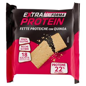 Performa Extra Protein Fette Proteiche con Quinoa 18kcal/fetta, senza glutine, ricche di fibre 100 g