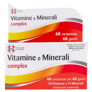 Matt Divisione Pharma Vitamine e Minerali complex 60 compresse 79,8 g