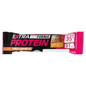 Performa Extra Protein Choco Caramello, barretta proteica, 91kcal per barretta, monopack da 27 g