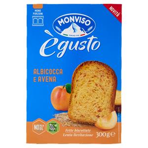 Monviso ègusto Fette Biscottate Albicocca e Avena 300 g	