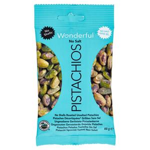 Wonderful Pistacchi Sgusciati Tostati Non Salati 60 g