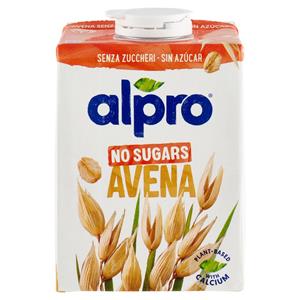 Alpro Senza Zuccheri Avena, Bevanda 100% Vegetale, Basso Contenuto di grassi, Senza Lattosio, 500ml