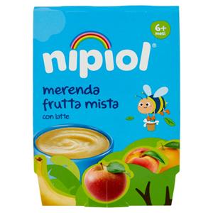 nipiol merenda frutta mista con latte 2 x 100 g