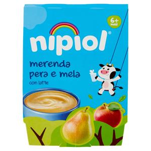 nipiol merenda pera e mela con latte 2 x 100 g