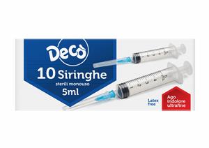 DECO SIRINGHE MONOUSO 5ML 10PZ