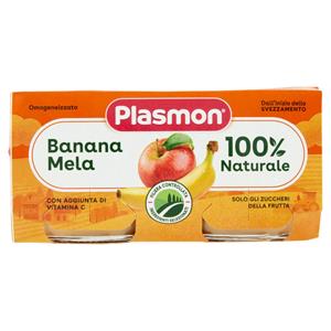 Plasmon Omogeneizzato Banana Mela 2 x 80 g