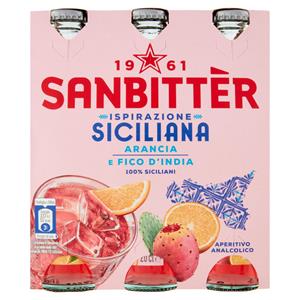 SANBITTÈR, Ispirazione Siciliana, Aperitivo Analcolico 3 x 20 cl