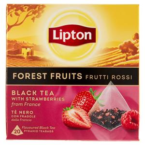 Lipton Frutti Rossi Tè Nero con Fragole 20 Pyramid Teabags 30 g