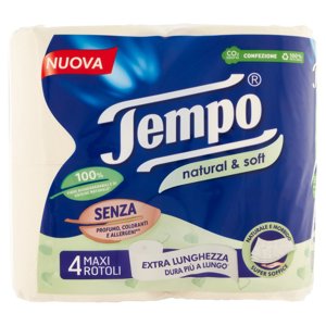 Tempo natural & soft Maxi Rotoli 4 pz