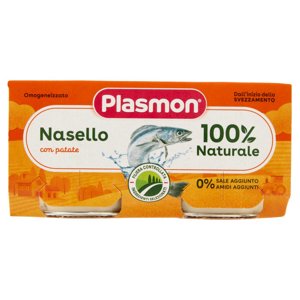 Plasmon Omogeneizzato Nasello con patate 2 x 80 g