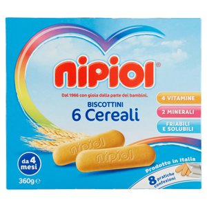 Nipiol Biscottini 6 Cereali Gr 360 
