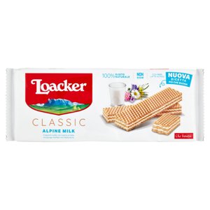 Loacker Classic alpine milk, wafer con crema al latte 175g