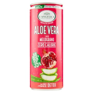 L'Angelica Health Drink Aloe Vera Gusto Melograno Zero Calorie Detox 240 ml