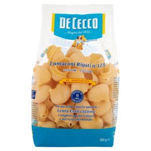 De Cecco Le Specialità Lumaconi Rigati n°123 500 g