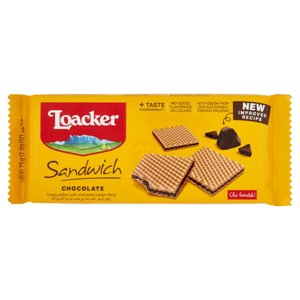 Loacker Sandwich Chocolate Wafer con crema al cioccolato Wafers 75g
