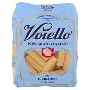 Voiello Pasta Il Rigatone N°124 grano Aureo 100% italiano Trafilata bronzo 500 g