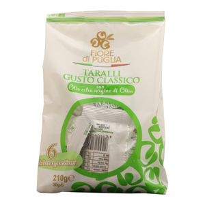 Fiore  Di Puglia Taralli  Classici  Multipack Pz 6  Gr 210 