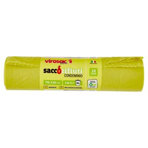 virosac Base sacco rifiuti Condominio 70x110 cm 110 litri XL 10 pz