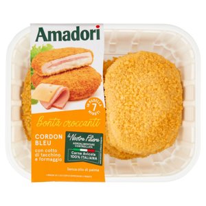 Amadori Cordon Bleu con cotto di tacchino e formaggio 0,500 kg