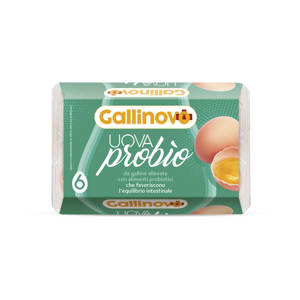 Gallinovo Probio 6 Uova Fresche Allevate Con Alimenti Probiotici 