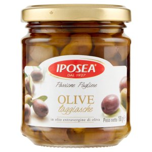 Iposea Olive taggiasche in olio extravergine di oliva 180 g
