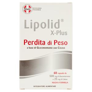 Matt Divisione Pharma Lipolid X-Plus Perdita di Peso 60 capsule 41,4 g