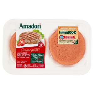 Amadori Hamburger Delicato con carne di pollo 0,204 kg