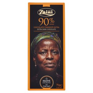 Zàini Le Nuove Donne del Cacao 90% Cacao Cioccolato Fondente Extra 75 g
