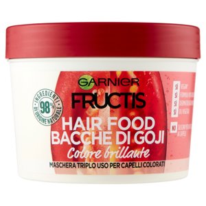 Garnier Maschera Color Resist Fructis Hair Food, 3in1, per Capelli Colorati, Bacche di Goji
