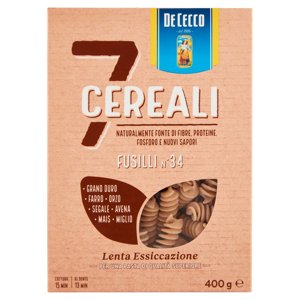 De Cecco 7 Cereali Fusilli N°34 400 g