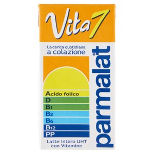 parmalat Vita 7 Latte Intero UHT con Vitamine 500 ml