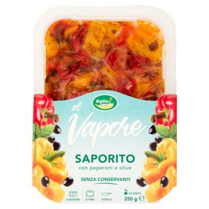 Cottin tavola al Vapore Saporito con peperoni e olive 250 g