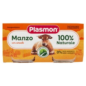 Plasmon Omogeneizzato Manzo con cereale 2 x 80 g